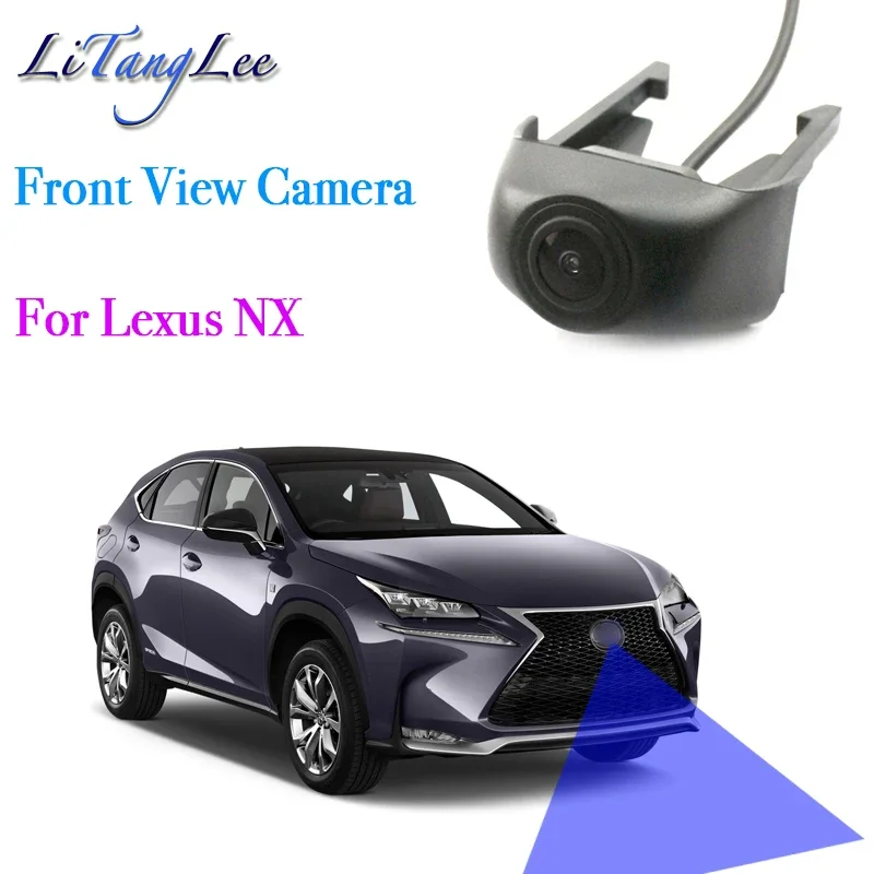 Для Lexus NX 2014 ~ 2021 автомобильный логотип камера переднего вида ночное видение HD