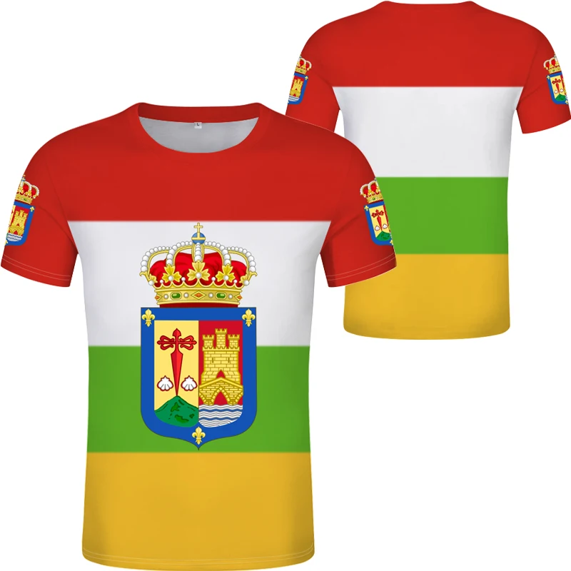 

Spanish LA RIOJA Shirt t-shirt Print Flag Word Calahorra Haro Arnedillo Ezcaray Men's Brand Tracksuit Fitness Harajuku T-shirt