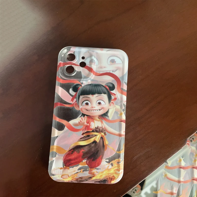 Лидер продаж чехол для телефона Nezha 2025 Iphone 16 15 Pro Max 14 Plus прозрачный в китайском