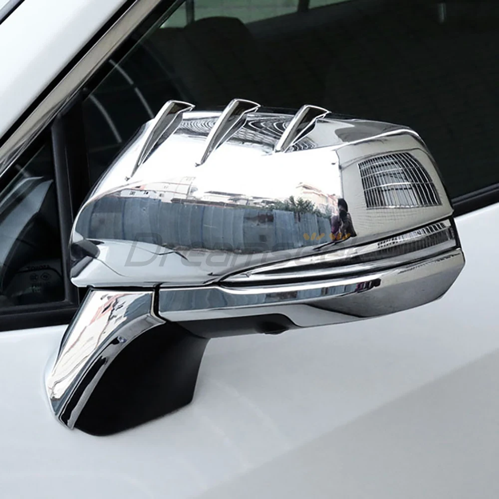 4 шт. хромированные наклейки на боковое зеркало заднего вида для Toyota RAV4 XA50 2019 2020 2021