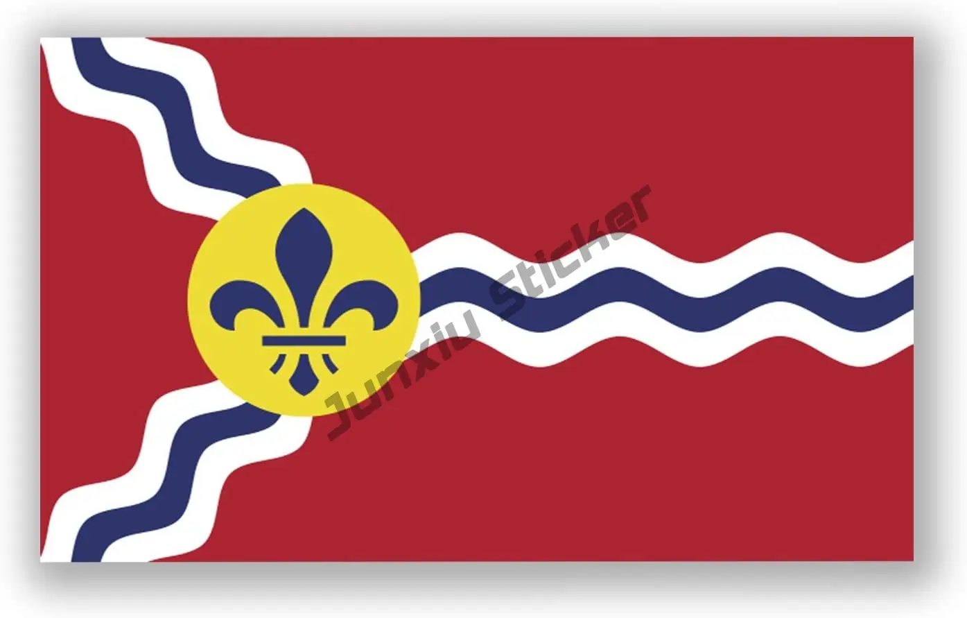 

Saint Louis City Flag Sticker St. Louis, Missouri, United States Vinyl Sticker Decal Premium Quality Assessoires Glue Sticker