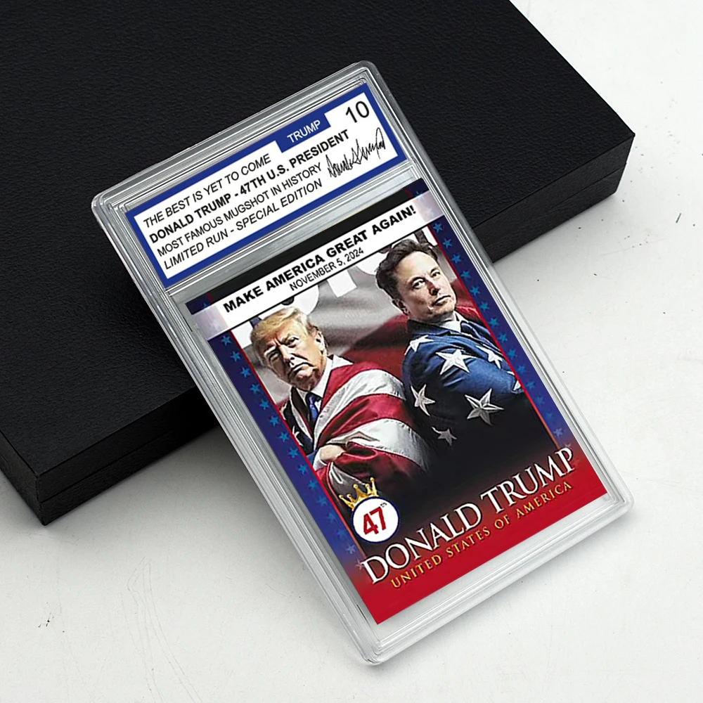 Карта с рейтингом 47-го президента США 2024 Дональда Трампа торговая карточка