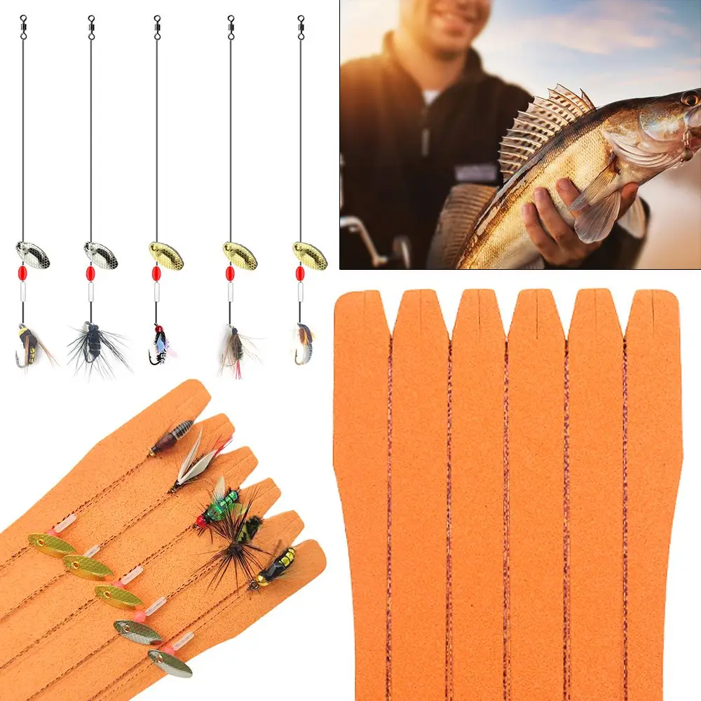 

5Pcs Tools Bionic Fly Hook Mixed Insect False Bait Fishing Group Fishing Lures Line Group Fly Hook
