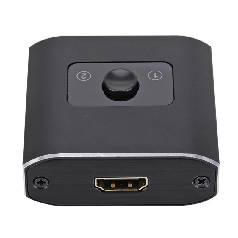 

R2LB Switch 4K 60Hz 2.0 Switcher 2 in 1 Out Bi-Directional Splitter 2 x 1/1 x 2 UHD 3D for Switch PS4 Roku HDTV