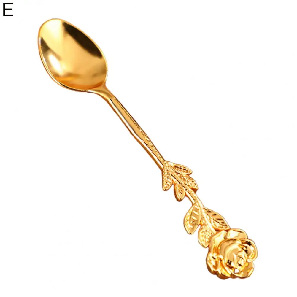

Ice Cream Scoop Convenient Heat Resistance Rhinestone Pentastar Shape Tea Spoon for Hotel