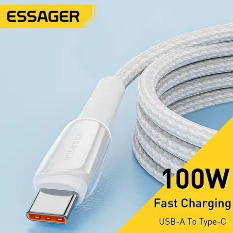Кабель зарядный Essager 5A USB Type-C, 100 Вт, 66 Вт, для Huawei P50 Mate 40 Pro