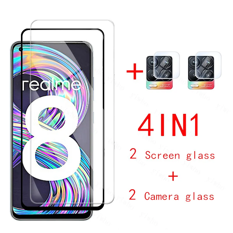 

For oppo realme 8 pro Glass camera lens protective Glass realmy realmi 8pro realme8 Tempered Glas screen protector Cover Film
