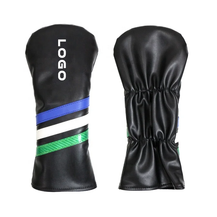 High Quality PU Leather Golf Head Covers Custom Golf Club Driver Headcover