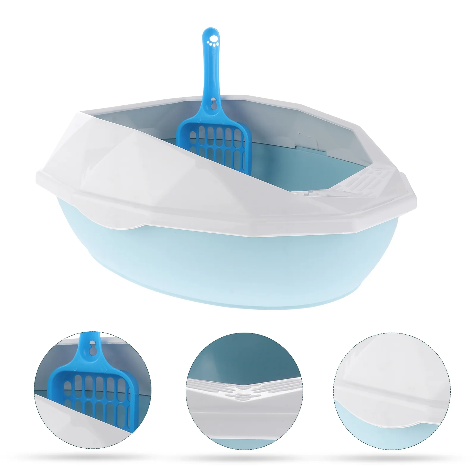 

Litter Box High Sides Cat Litter Trays Litter Box Sifting Litter Box Cat Litter Pan Kitten Litter Pan