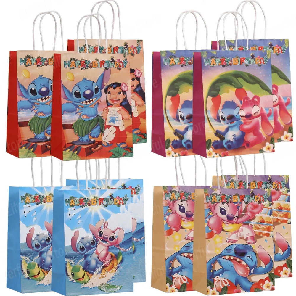 

Подарочные пакеты Disney Lilo&Stitch фиолетовые картонные