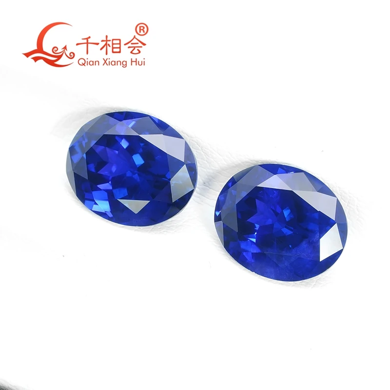 9x11 мм овальной формы Королевского синего цвета иттрий алюминий гранат