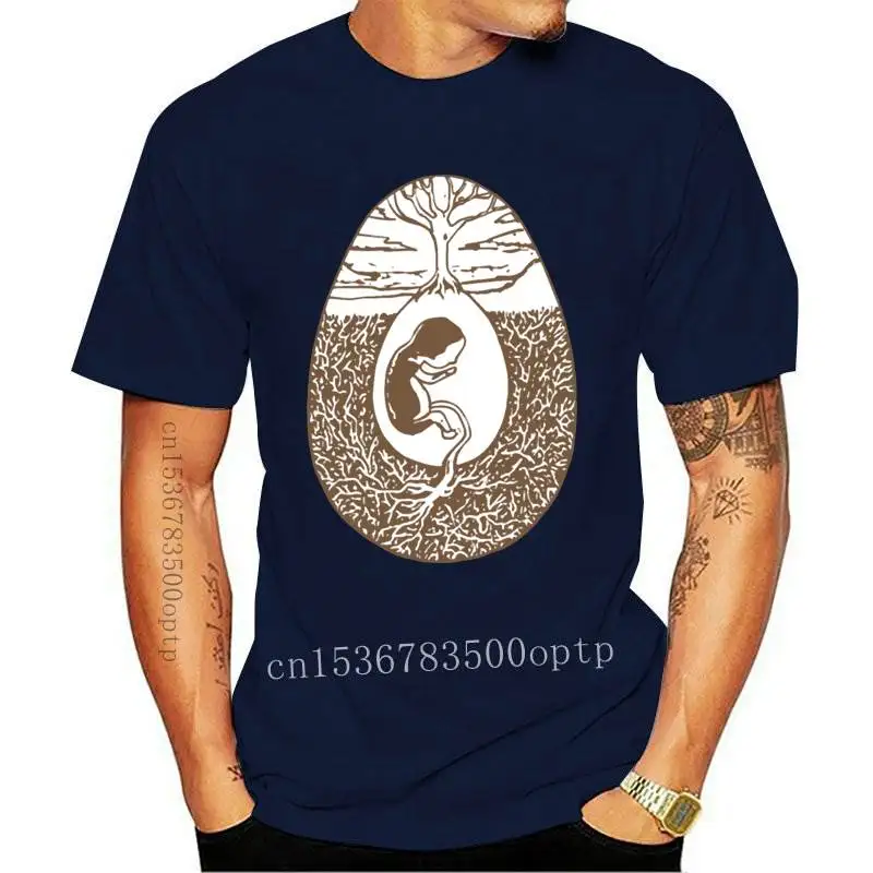 

Camiseta de nacimiento de Tree para mujer, ropa corta negra, Design de mujer