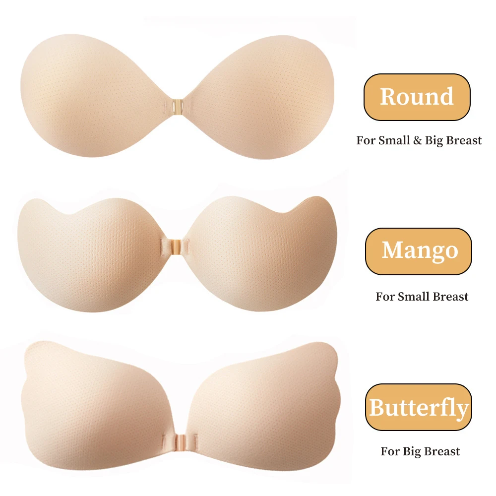 2 шт./упаковка силиконовые наклейки на бюстгальтер без бретелек