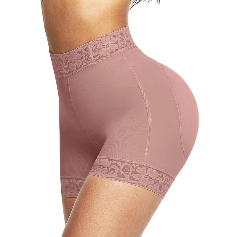 Women High Waist Tummy Control Panty Lace Butt Lifter Shapewear Slim Body Shaper Shorts