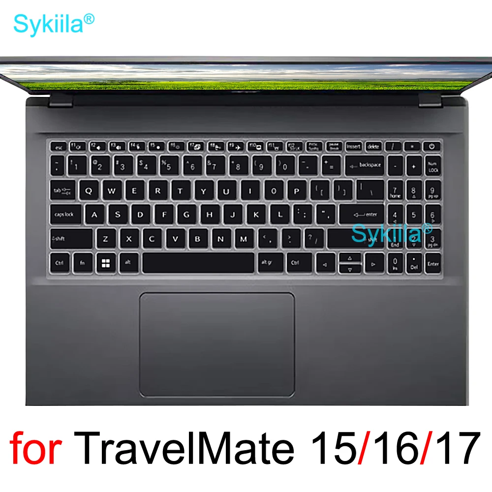 Чехол для клавиатуры для Acer TravelMate TMP255 P255 TMP256 P256 TMP257 P257 TMP258 P258 TMP259 P259, силиконовый защитный чехол 15