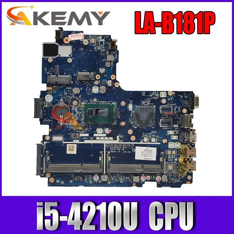 

Akemy For HP Probook 440 G2 450 G2 Laptop motherboard i5-4210U LA-B181P mainboard 100% tested 768058-001 768064-501
