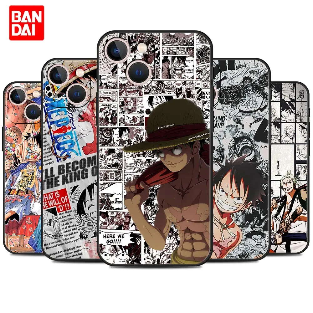 

Luffy One Piece Anime Case for iPhone 13 12 11 X XS Pro Max 6 6s 7 8 Plus SE XR 12pro 13pro Mini Silicone Protection Style Cover