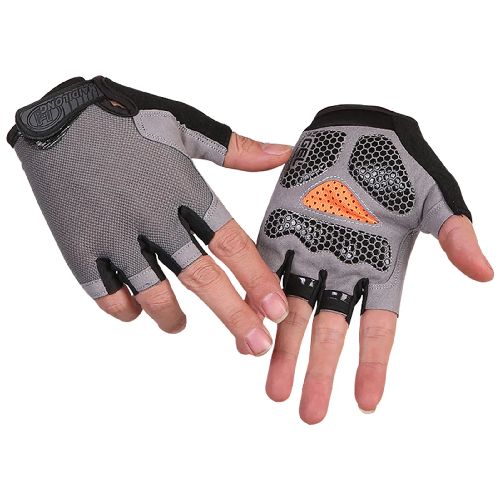 

HOT Cycling Anti-slip Anti-sweat Men Women Half Finger Gloves Breathable Anti-shock Sports Gloves Bike Bicycle Glove