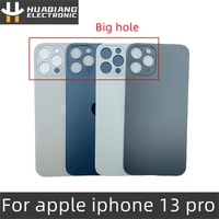 for iphone 13 pro aaa grade quality big hole back cover glass protection with 3m sticker%ef%bc%8cfor rear housing repair
