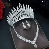 a281 luxury rhinestone crowns and tiaras wedding african beads jewelry set wedding necklacesearrings sets fashion jewelry set