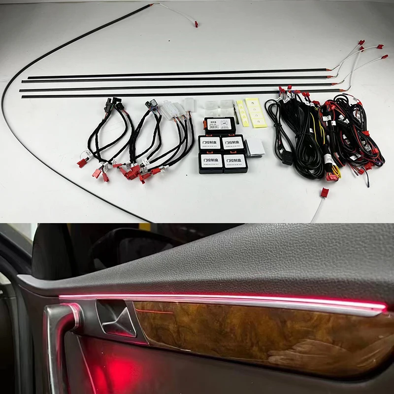 

Светильник льный автомобильный прожектор для всех автомобилей, центральный прожектор для внутренней двери, освещение для внутренней атмос...