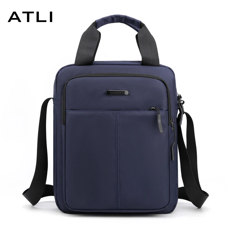 

2022 New Men's Crossbody Shoulder Handbag Luxury Solid Color Design Business Waterproof Oxford Purses and Handbags Sac A Main