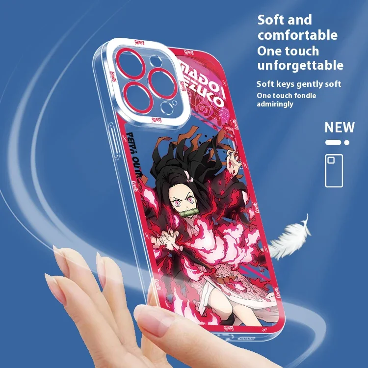 Чехол силиконовый для Xiaomi Redmi Note 13/12/11 Pro Plus/4G чехол с рисунком из аниме рассекающий