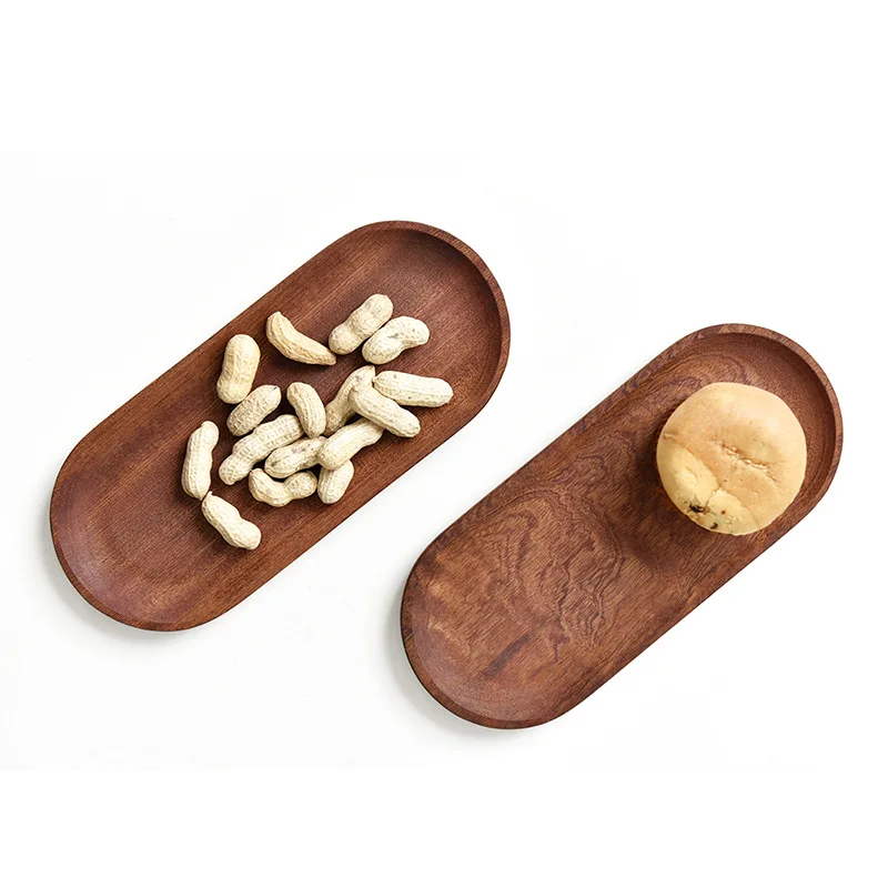 Деревянная Сервировочная Посуда Leeseph Овальный Деревянный Поднос Для