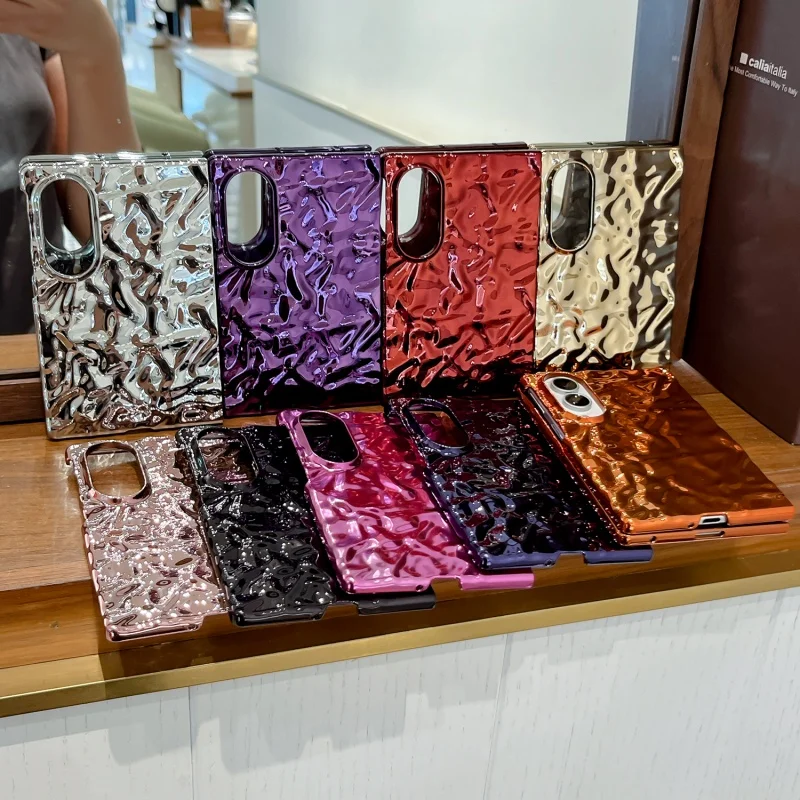 Фото Чехол с эффектом водных волн для Samsung Galaxy Z Fold 8, защитный чехол-книжка для мобильного телефона, задняя крышка №1