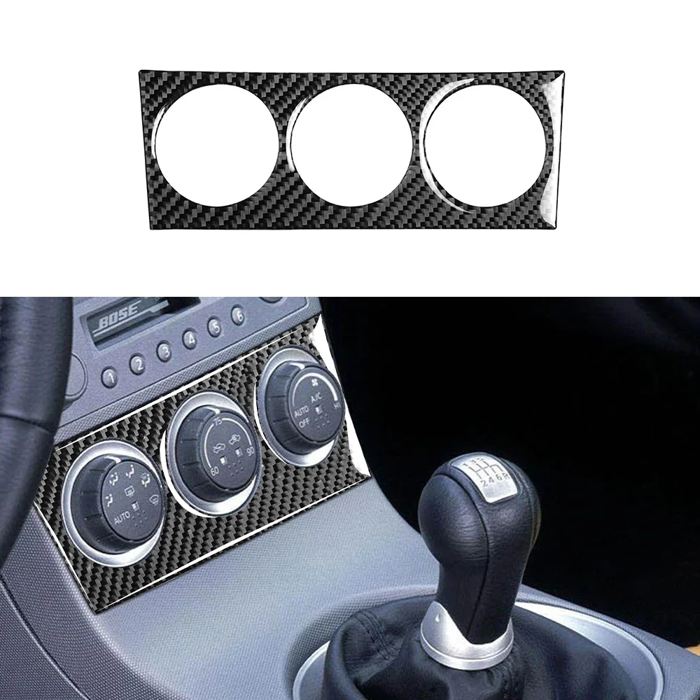 

Air Conditioning Adjustment Panel Decoration Cover Trim Sticker Decal for Nissan 350Z 2003-2009 Car Interior Accessories