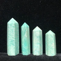 60 85mm natural amazonite hand polished point feng shui reiki healing crystals quartz mineral tower home decoration stone points