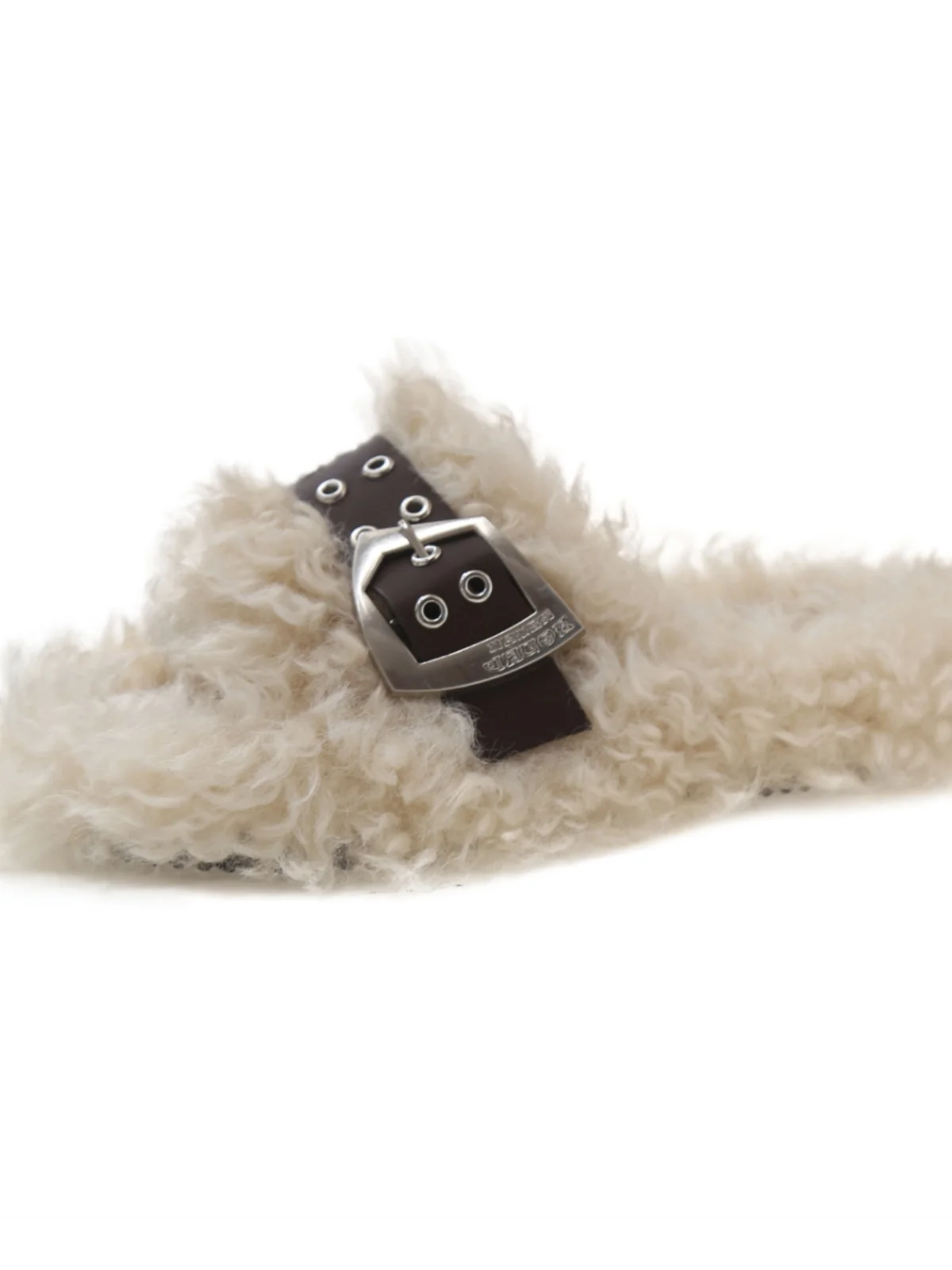 Женская обувь 2024 тапочки повседневные пантофле из флока на платформе меховые