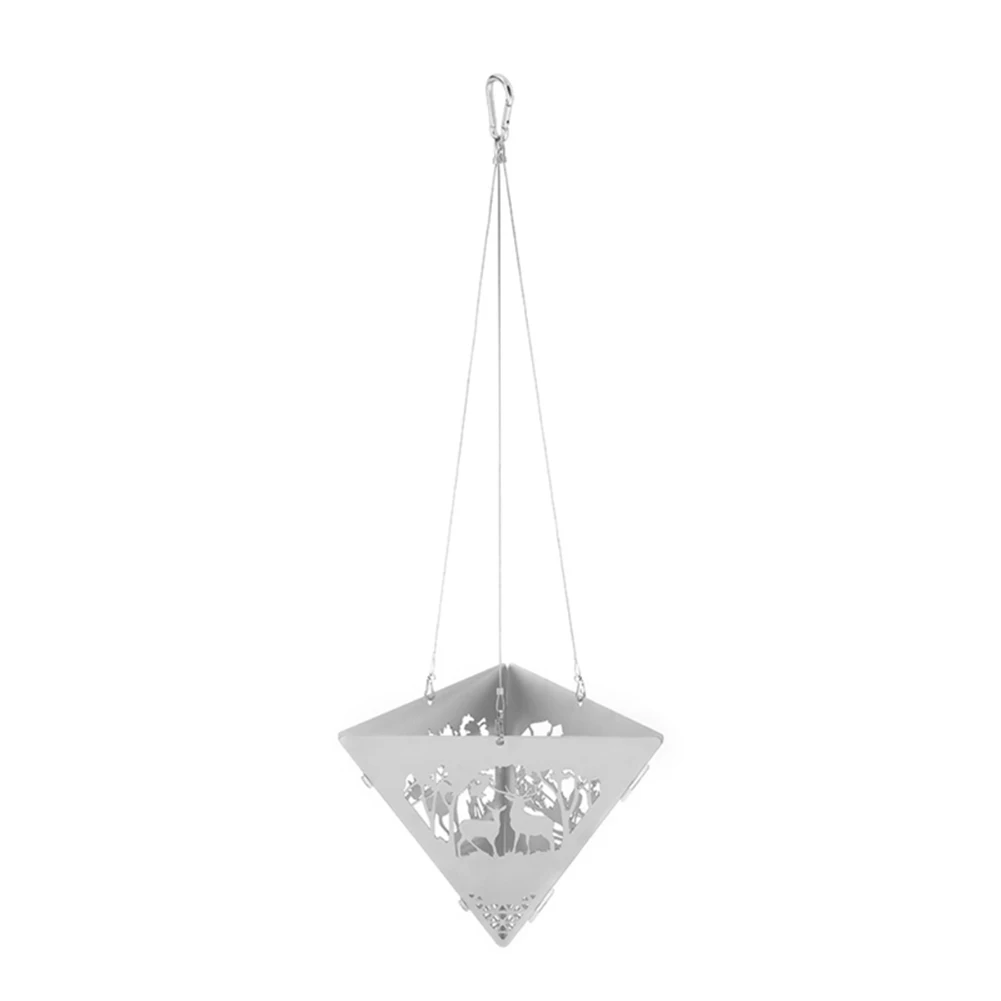 

Outdoor Triangle Hanging Furnace Bonfire Campfire Pit Camping Wood Stove Charcoal Stove Stand Frame Pit