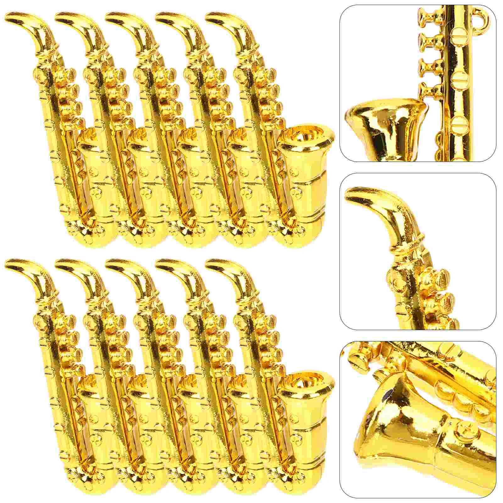 

Musical Instrument Model Miniature Saxophone Decoration Prop Instruments Toy Tiny Small