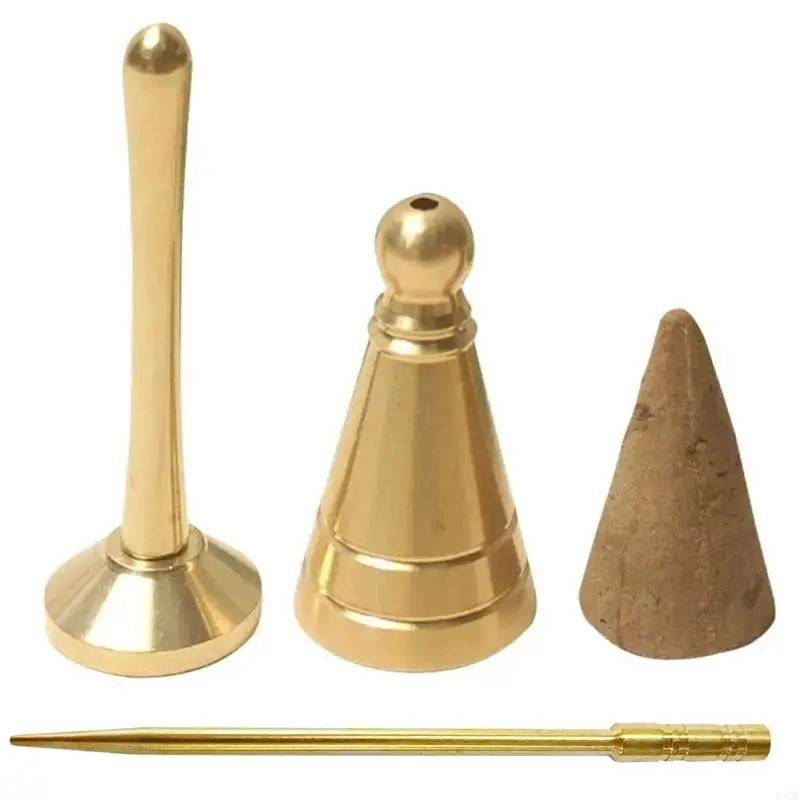 K43C 3 PCS Cone Maze Tool Set включает в себя плесень конуса благовония латунная игольчатая