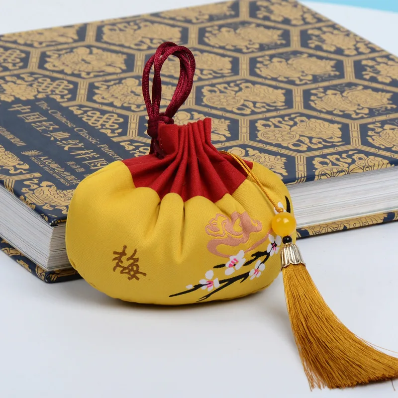 Сумка с кисточкой в китайском стиле аксессуары Hanfu для хранения ювелирных