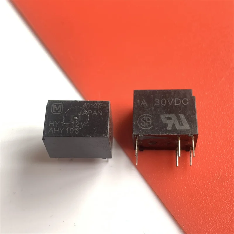 5 шт. HY1-12V Ahy103 сигнальное реле Panasonic 12 В 1 А один открытый и закрытый 6-контактный