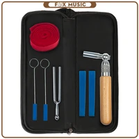 piano tuning kit w piano tuning hammer rubber wedge mute rubber mute temperament strip tuning fork and case set