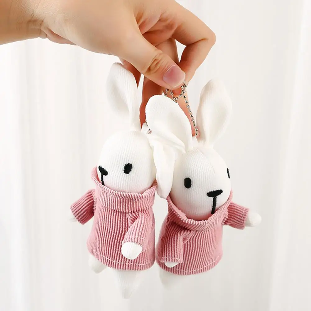 

Fashion Multi-use PP Cotton Stuffed Animal Doll Plush Key Chain Pendant Girls Gift Plush Rabbit Pendant Plush Key Ring