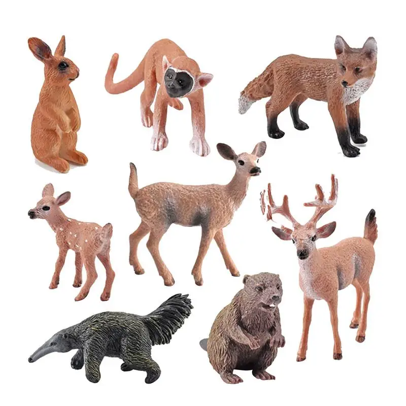 

Animals Toy Figurines Realistic Animals Figurines Toys 8PCS Animal Action Figure For Animal Collection Animals Cake Toy Gift For