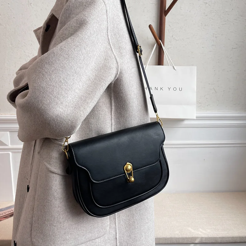 

Solid Color Women'S Bag Quality Pu Leather Female Shoulder Bag Casual Ladies Travel Cross-Body Bag Fashion Handbag Women