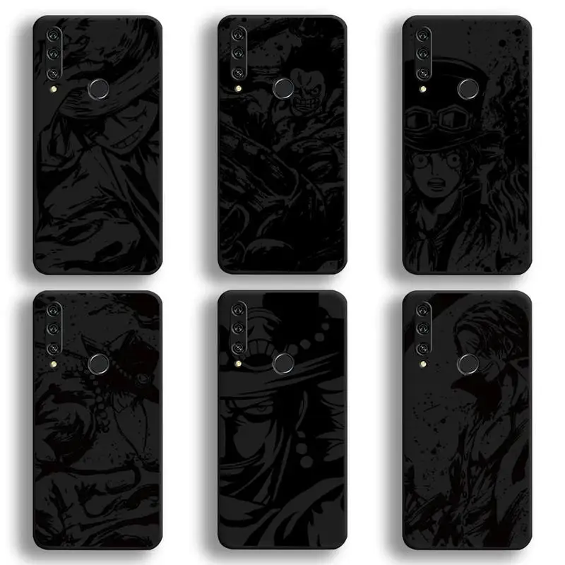 

One piece Black and white Art Sketch Phone Case For Huawei Y6P Y8S Y8P Y5II Y5 Y6 2019 P Smart Prime Pro