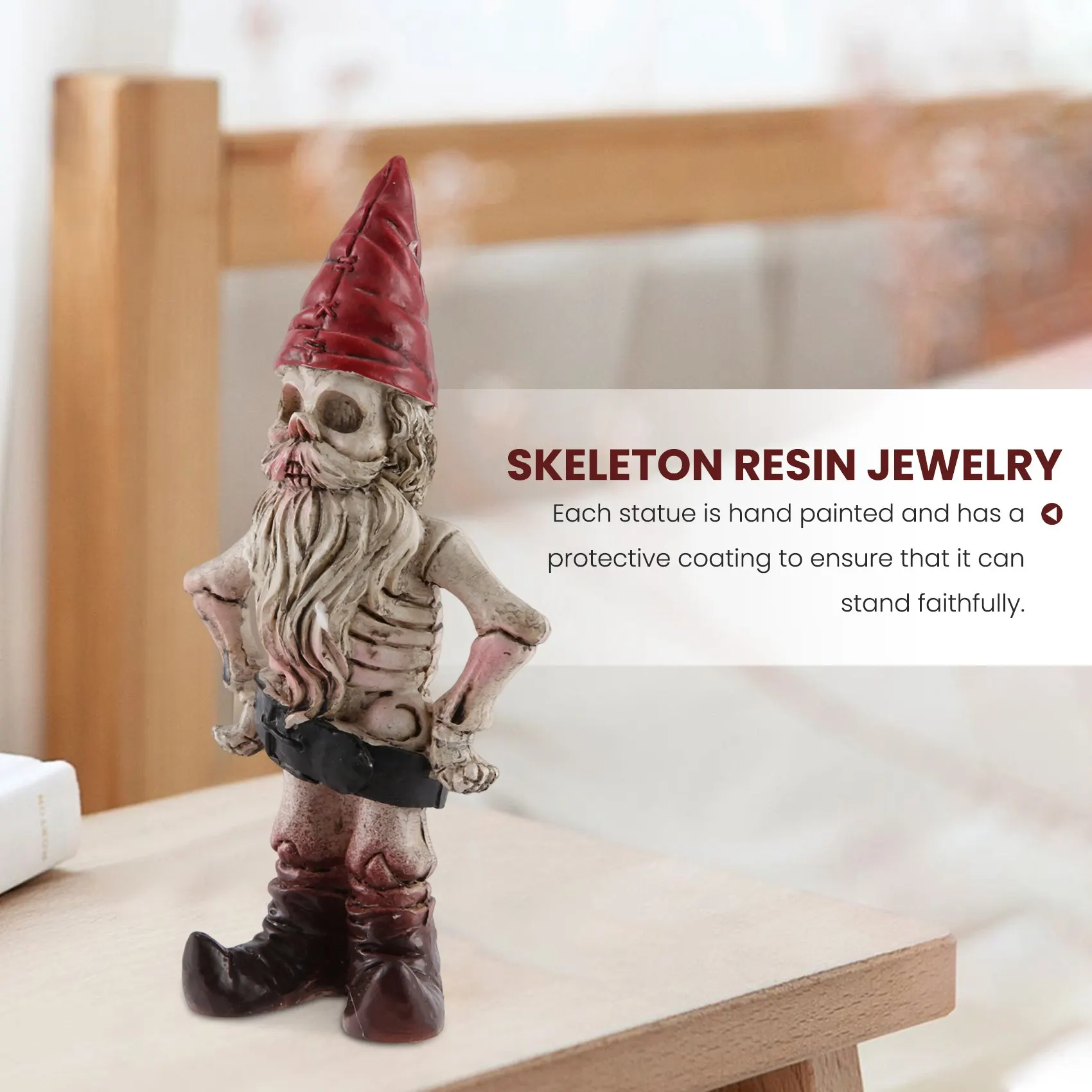 Скелет для мужчин и женщин череп зверь украшения из смолы Хэллоуин садовые