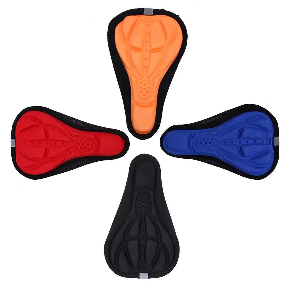 

3D Soft Bike Saddle Cover Bicycle Seat Cycling Silicone Seat Mat Cushion Seat Saddle Cover for Bicycle Bike Accessories