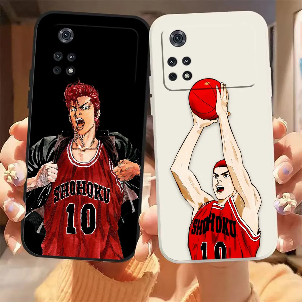 

Slam Dunk Shohoku Case For Xiaomi PCOO F3 M3 X2 X3 M4 A2 6X 8 CC9 CC9E MIX 2 2S Black Shark 3 4 5 GT Pro 4G 5G Case Funda Shell