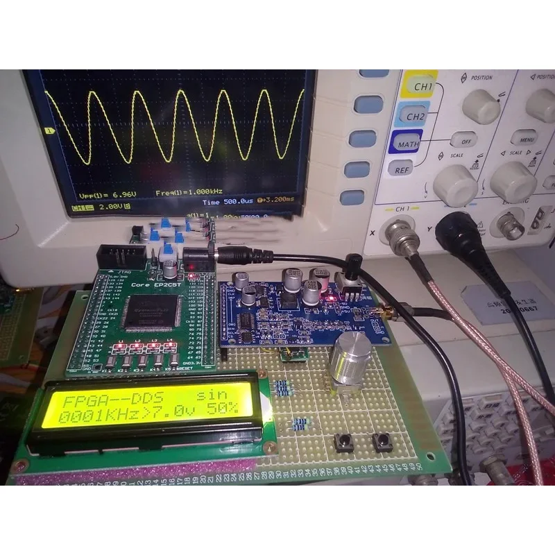 AD9708 Высокоскоростной модуль цифро-аналогового преобразования DA 8 бит 125 MSPS