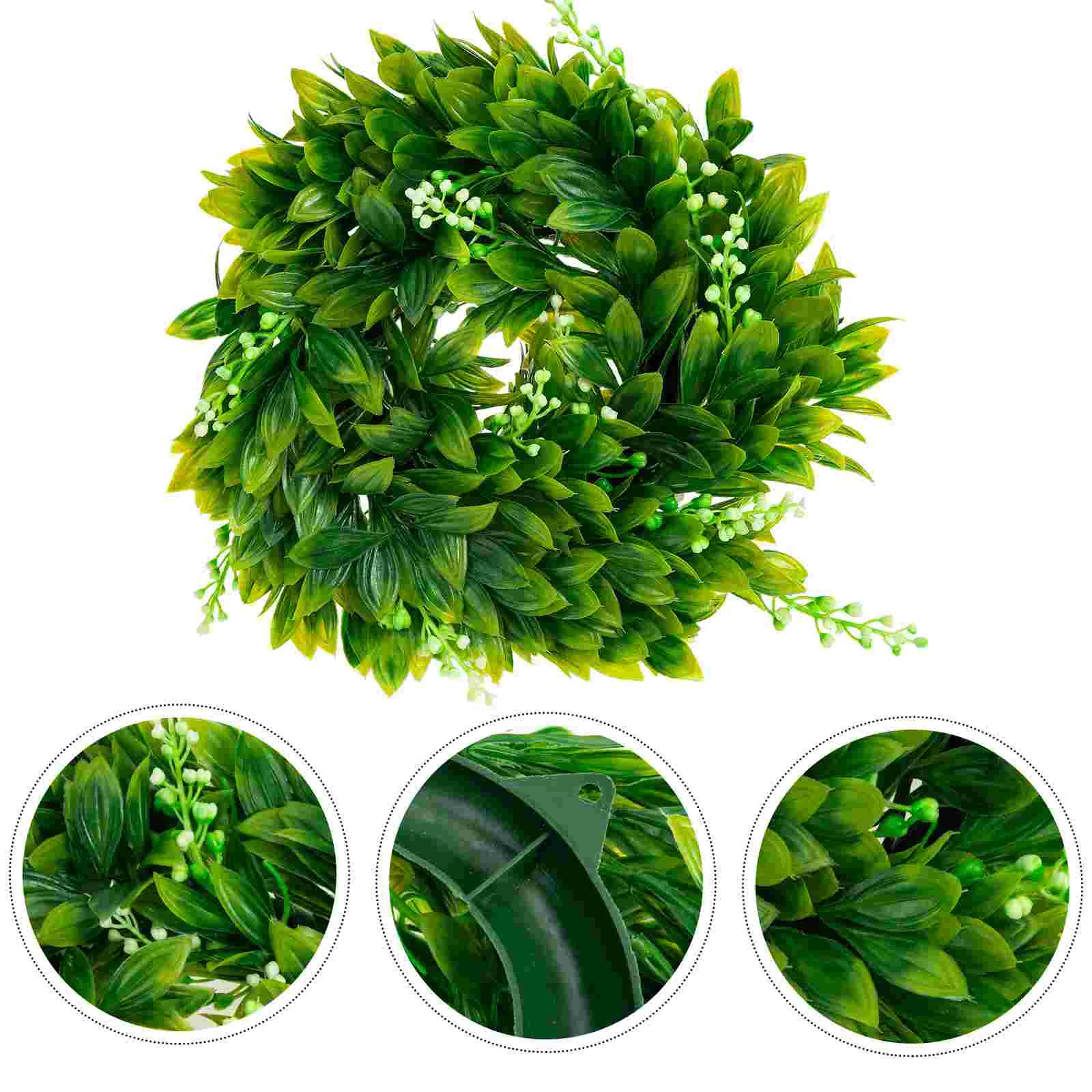 

Rustic Wreath Ornament Fake Floral Wreath Patrick' Day Door Wreath Artificial Flower Wreath Garland for Front Door