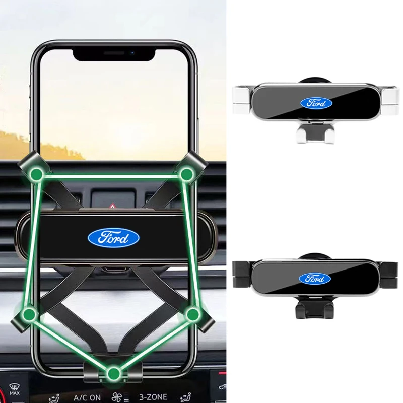 

Car Interior Phone Holder Air Vent Clip Mount for Ford Mustang Mondeo RANGER Galaxy Fiesta Explorer Fusion Shelby Focus Mk2 Kuga