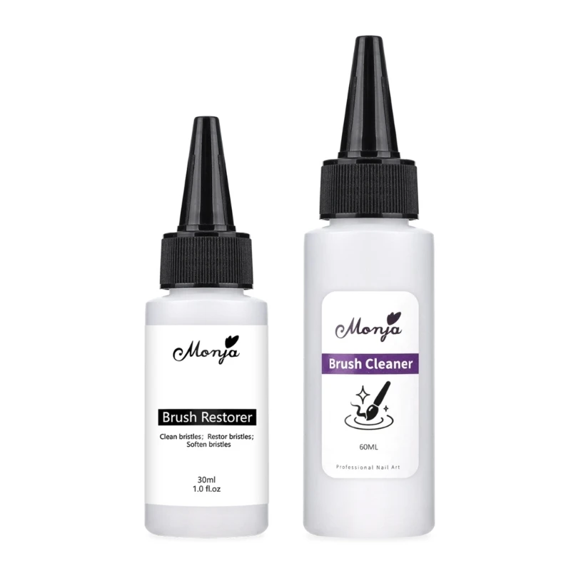 

Brush Cleaner and Conditioner Quickly Clean Brush Cleaner Manicure Brush Wash Liquid for NAIL Salon Home Use