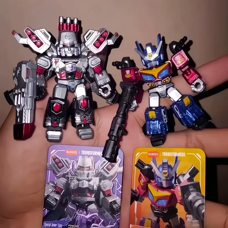 Фото Новые фигурки Blokees Transformers Defender, версия 8, в закрытой упаковке, сборные модели Оптимуса Прайма и Супер Мегатрона, коллекционные игрушки для хобби, подарки. №2